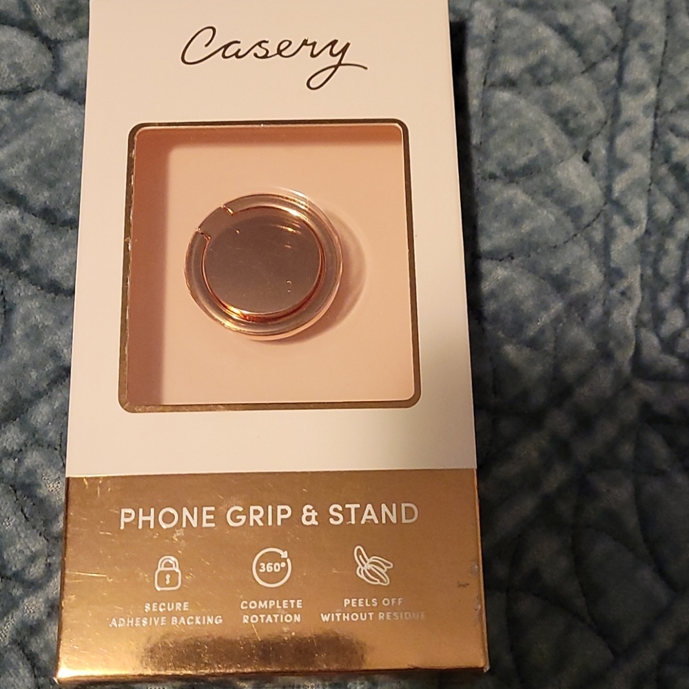 NWT Casery Rose Gold phone grip & stand